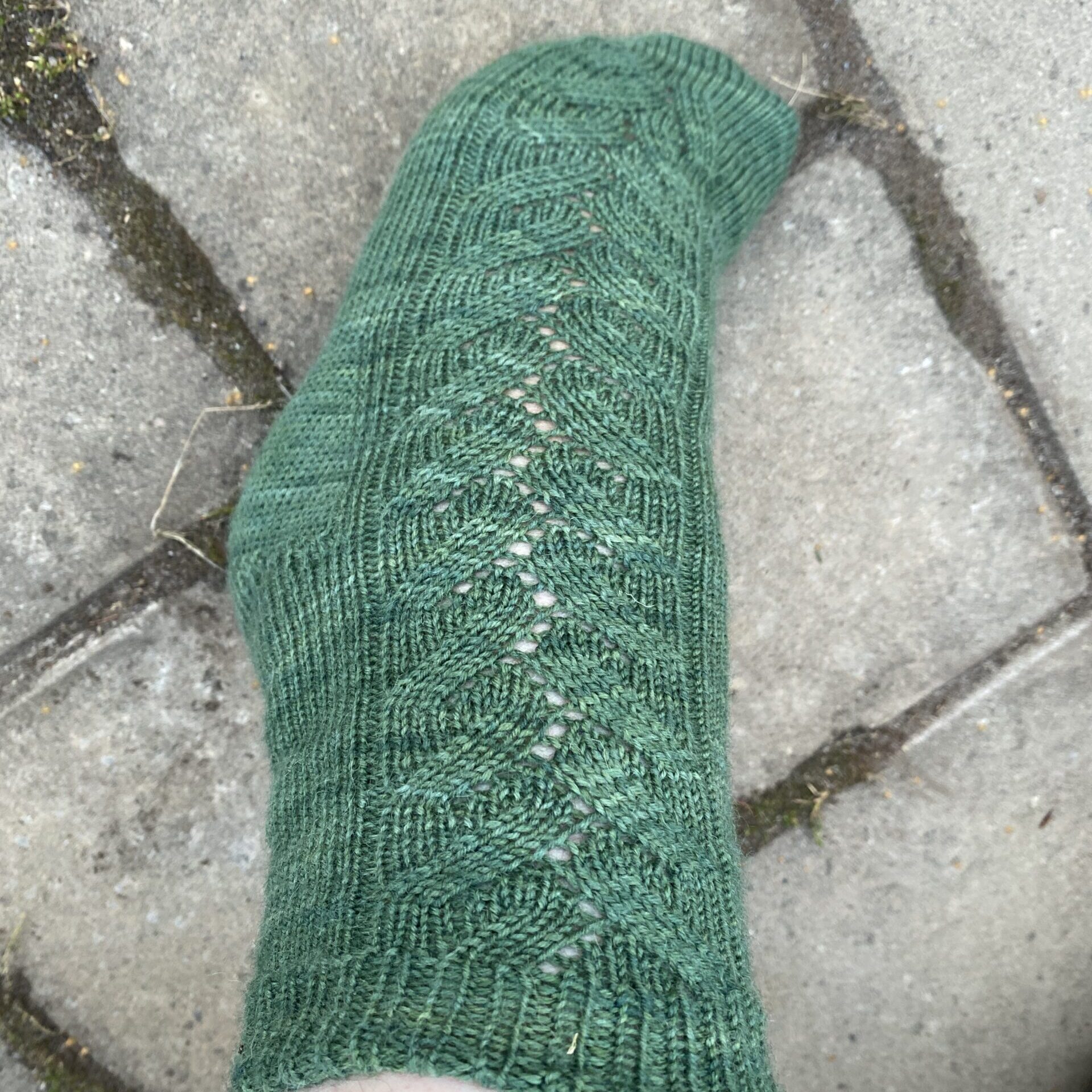 spetsmönstret på Branches sockar